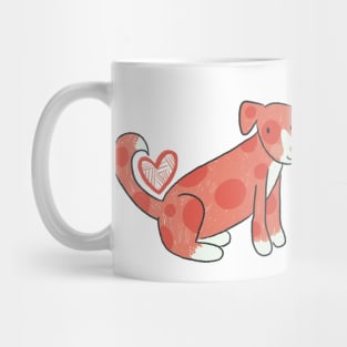 Heart Dog and Cat Mug